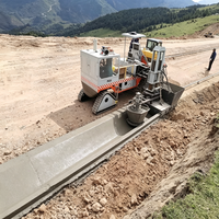 Machine à extruder les bordures et les trottoirs tout-terrain robuste pour la pose de béton sur routes et autoroutes