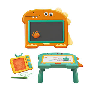 Plastik çift taraflı manyetik çizim kurulu masa erken eğitim oyuncaklar kalemler ile - Product Image 1