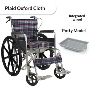 Silla <span class=keywords><strong>de</strong></span> Ruedas Manual Plegable <span class=keywords><strong>de</strong></span> Alta Durabilidad con Respaldo Ajustable y Reposapiés Desmontable, Silla <span class=keywords><strong>de</strong></span> Ruedas con Función <span class=keywords><strong>de</strong></span> Inodoro para Rehabilitación <span class=keywords><strong>de</strong></span> Personas <span class=keywords><strong>Mayores</strong></span> - Product Image 4