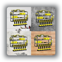 Boîtes de rangement pour outils de suspension à main électriques multifonctions à montage mural robuste pour garage Armoire de rangement utilitaire