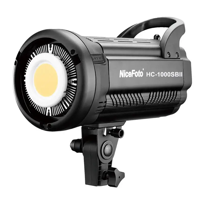 NiceFoto HC-1000SBII 100W فيلم استوديو معدات الإضاءة LED COB التصوير مسجّل وكاميرا فيديو ضوء مستمر ل يوتيوب