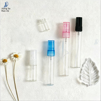Flacon pulvérisateur en verre brun 2ml 3ml 5ml 8ml 10ml avec bouchon doré, flacon de parfum en verre transparent avec capuchon en plastique