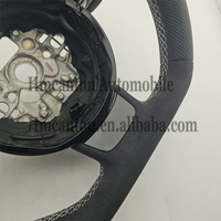 Volante Deportivo de Microfibra con Base de Cuero Perforado para Audi A4 A4L A5 A6 A7 B8