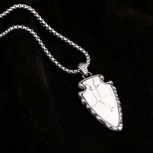 Collar <span class=keywords><strong>de</strong></span> <span class=keywords><strong>Piedra</strong></span> <span class=keywords><strong>Natural</strong></span> Hecho a Mano, Collar <span class=keywords><strong>de</strong></span> Turquesa Blanca <span class=keywords><strong>de</strong></span> Búfalo, Cadena <span class=keywords><strong>de</strong></span> Caja, Collar <span class=keywords><strong>de</strong></span> <span class=keywords><strong>Piedra</strong></span> Natal Cruda - Product Image 4