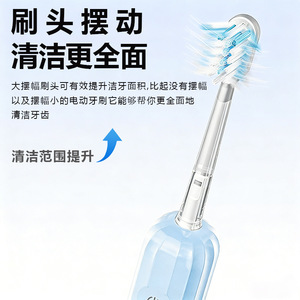 Brosse à dents électrique sonique intelligente pour adulte, rechargeable par USB, étanche IPX7, vibration haute fréquence, nettoyage en profondeur - Product Image 1