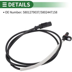 Vekauto ABS 5802447158 5801279037เซ็นเซอร์ความเร็วล้อสำหรับ Iveco ในชีวิตประจำวันอะไหล่ทดแทนระบบป้องกันล้อล็อก - Product Image 5