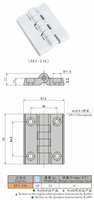 SK2-236 petite charnière en PP 4D charnières à fermeture douce pour armoire de cuisine