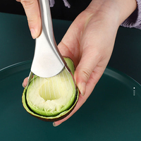 RVS Fruit- en Groentegereedschap Multifunctioneel 3-in-1 Avocado-ontpitter, -snijder en -slicer
