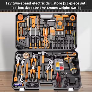 Kit Trapano Senza Fili |   <span class=keywords><strong>Set</strong></span> di <span class=keywords><strong>Attrezzi</strong></span> Multiuso per Riparazioni Hardware |   <span class=keywords><strong>Set</strong></span> di <span class=keywords><strong>Attrezzi</strong></span> Combinati per Auto ed Elettricisti, Kit di Utensili Elettrici per <span class=keywords><strong>Casa</strong></span> - Product Image 4