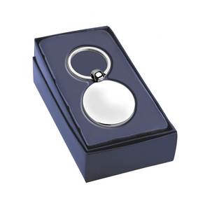 Shiny Round Alloy <b>Key</b> <b>Ring</b> 45mm Diameter Custom Logo Laser UV Printed Coin Holder and <b>Bottle</b> <b>Opener</b> Keychain - Product Image 3