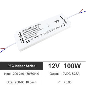 Controlador LED de 36W-150W CV con Alto Factor de Potencia (PF>0.95), Sin Parpadeo, IP20, Fuente de Alimentación para Iluminación LED, 100-240/200-240VAC, DC12V-24V - Product Image 3