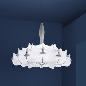 Modern Chinese Style Silk <b>Chandelier</b> 80cm Round E27 Single Head Living Room Bedroom <b>Lighting</b> - Product Image 1