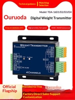 Modul Transmitter Berat Digital Ouluda TDA-16D, Kuantitas Digital RS485, 0-10V 4-20mA, Material Plastik yang Dapat Disesuaikan, Garansi 1 Tahun