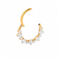 YW gros G23 titane Piercing articulé Segment anneau Septum anneau oreille Cartilage hélice Piercing unisexe bijoux