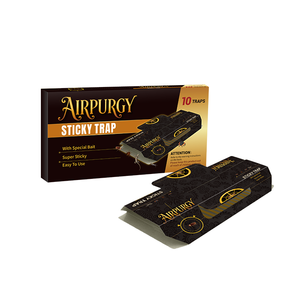 Paquete de 10 Trampas Adhesivas para Cucarachas con Cebo Integrado, Trampa para Plagas No Tóxica para Atrapar Cucarachas, Arañas y Geckos, para Uso en Interiores del Hogar - Product Image 1