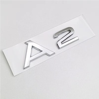 Emblema 3D ABS Negro Plateado para Audi A1 A3 A4 A5 A6 A7 A8 TDI TFSI, Insignia para Auto, Calcomanía para Maletero, Adhesivo para Guardabarros