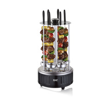 Four à barbecue multifonctionnel pour la maison, pour grillades, friture, cuisson sans huile, au charbon de bois, en acier inoxydable, portable, chromé, haute qualité