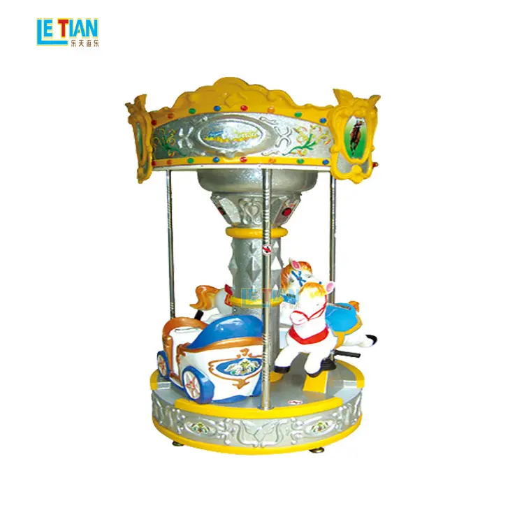 Shopping mall indoor playhouse zone kiddie rides coin operated games kids mini carousel horse rides