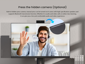 คอมพิวเตอร์ออลอินวัน INGSCREEN 2 in 1 ขนาด 27 นิ้ว รุ่น Core I7 10750h แรม 16GB ความจุ 512GB  คอมพิวเตอร์ออลอินวันแบบตั้งโต๊ะ  รองรับ AMD - Product Image 6