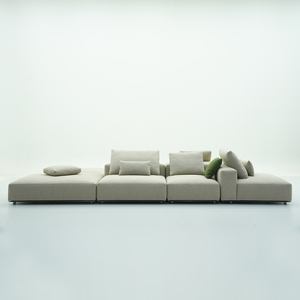 Set di Divani Modulari in Velluto di Lusso Italiano, <span class=keywords><strong>Divano</strong></span> Angolare per Soggiorno, Set di Divani di Lusso - Product Image 2