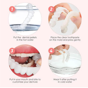 Nouveau confort Fit Flex prothèse dentaire bretelles Snap Smile supérieur inférieur fausses dents couverture multi-usages accessoires de blanchiment des dents - Product Image 3