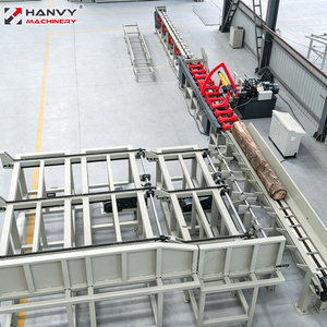<span class=keywords><strong>Scie</strong></span> à bois automatique industrielle PLC avec convoyeur transversal pour ligne de production de panneaux de contreplaqué - Product Image 1