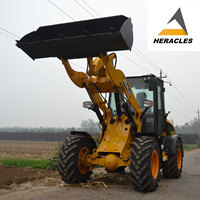 H580 4x4 Chargeur sur pneus haute performance avec charge nominale de 5 tonnes Mini chargeur frontal avec pompe à moteur Garantie 1 an