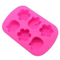Moule à gâteau en silicone 3D Fleur et Tulipe pour la cuisson de mousses, chocolats et savons – Antiadhésif, démoulage facile, ustensile de cuisine