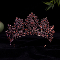 Couronne de strass en alliage pour la mariée Coiffe en diamant de style populaire pour les filles pour la décoration de cheveux de mariage et d'anniversaire d'Halloween