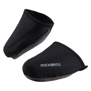 OEM/ODM 1030 <span class=keywords><strong>ciclismo</strong></span> bicicleta cubierta de zapatos a prueba de viento tela resistente a la abrasión mantener caliente la mitad de chanclo MTB bicicleta de carretera cubiertas de zapatos - Product Image 1
