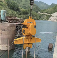 Marteau vibrant électrique 60 kW pour équipement de pieutage avec moteur et engrenages, haute efficacité, capacité de grue 35 tonnes