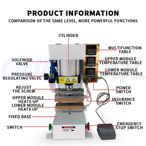 Machine de scellage pneumatique, outils de mise sous vide, machine d'emballage alimentaire commerciale, machine de scellage thermique pour sacs en aluminium, 0,8 kW - Product Image 5