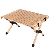 Table de pique-nique en bois de luxe de qualité supérieure pour l'extérieur, pliable et portable, avec sac de rangement