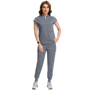 Ensemble de Blouse et Pantalon Médical <span class=keywords><strong>pour</strong></span> Femme, Tenue d'Infirmière et de <span class=keywords><strong>Médecin</strong></span>, Modèle Évasé Personnalisable, Vente en Gros - Product Image 2