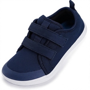 Kids Barefoot Sneakers Wide Toe Box <b>Velcro</b> Sports <b>Shoes</b> Breathable Knit Walking Footwear - Product Image 2