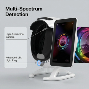 เครื่องมือวัดและวิเคราะห์ทางอุตสาหกรรม 36MP เครื่องวิเคราะห์ผิวหนังด้วย AI 8 สเ<span class=keywords><strong>ป</strong></span>กตรัม 20 ตัวชี้วัด <span class=keywords><strong>ภาพ</strong></span> 3 มิติ จอแสดงผลพับได้ขนาด 15.6 นิ้ว - Product Image 4