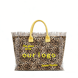 Hot Sell Summer New Women'S <strong>Large</strong> Capacity Tassel Travel Canvas Straw Tassel Fringe Beach Tote Hand Bag Handbags <strong>Purse</strong> - Product Image 3