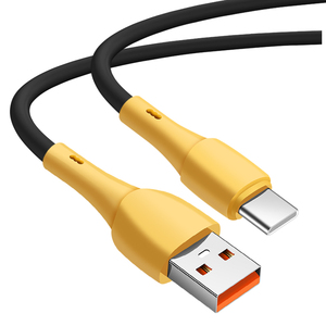 Cable DE DATOS USB de carga rápida 6A tipo C de precio súper bajo para teléfonos móviles <span class=keywords><strong>Samsung</strong></span> Huawei línea de datos de plástico personalizada - Product Image 1