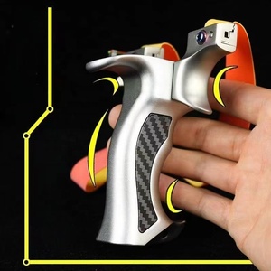 スコープ泥ボールダーツマレーシアロング弓と矢撮影折りたたみ部品合金木製ステンレス鋼パチンコ - Product Image 3