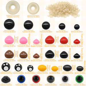 1110 Piezas de <span class=keywords><strong>Ojos</strong></span> <span class=keywords><strong>y</strong></span> <span class=keywords><strong>Narices</strong></span> de Seguridad con Arandelas <span class=keywords><strong>para</strong></span> Manualidades de Ganchillo, <span class=keywords><strong>Ojos</strong></span> de Plástico <span class=keywords><strong>para</strong></span> Muñecos Amigurumi <span class=keywords><strong>y</strong></span> Animales de Peluche, 6-14mm - Product Image 2