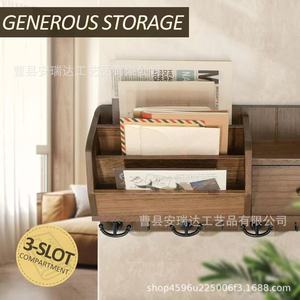 Wooden <b>Wall</b> Mounted <b>Key</b> Rack With <b>Hooks</b> And Drawer For Entryway Storage Organizer - Product Image 3