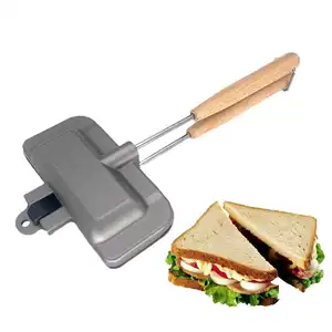 Sartén para sándwich de doble cara, antiadherente, para cocina, tostadas, tortillas, bandeja para hornear, resistente a altas temperaturas, cocina de Gas aplicable - Product Image 1