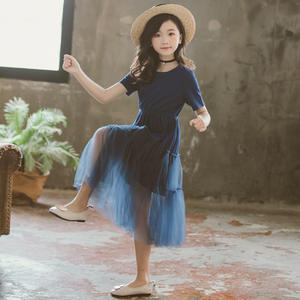 Vestidos de Verano Modernos y Elegantes con Tirantes Azules y Renda para Niñas, Diseño Infantil, Compra Directa de Proveedor Chino - Product Image 5