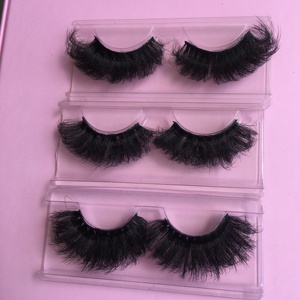 Venta al por mayor 100% Natural 3D Faux Mink Eyelash Full Strip 15mm Faux Mink Lashes Strip Proveedor 25MM 30MM - Product Image 5