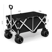 <strong>Best</strong> <strong>Selling</strong> Portable Stainless Steel Trolley <strong>Foldable</strong> Wagon <strong>Cart</strong> for Outdoor Travel Camping Picnics <strong>Shopping</strong>-OEM Customizable