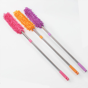 Chenille <b>Feather</b> <b>Duster</b> Extendable Handle Household Cleaning Tool For Ceiling And Under Bed Dusting - Product Image 3