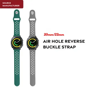 Correa de Silicona Transpirable para <span class=keywords><strong>Reloj</strong></span> Amazfit GTS 4/GTR 4/3/2 Mini/Pro/Balance, Correa Deportiva de 20mm y 22mm para Huawei GT 4/2e - Product Image 2