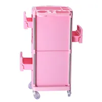 Gran oferta, muebles de salón de belleza de buena calidad, carrito de salón de belleza rosa con 5 niveles