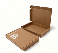 Caja de Envío de Cartón Corrugado Marrón para Ropa, Embalaje con Logotipo, Caja de Envío para Cosméticos para Grandes Empresas, Caja de Regalo para Mensajería