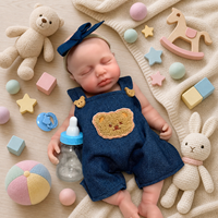 Großhandel Lebensechte 13 Zoll Mädchen-Babypuppen aus Vollsilikon Realistische Platin-Reborn-Puppen